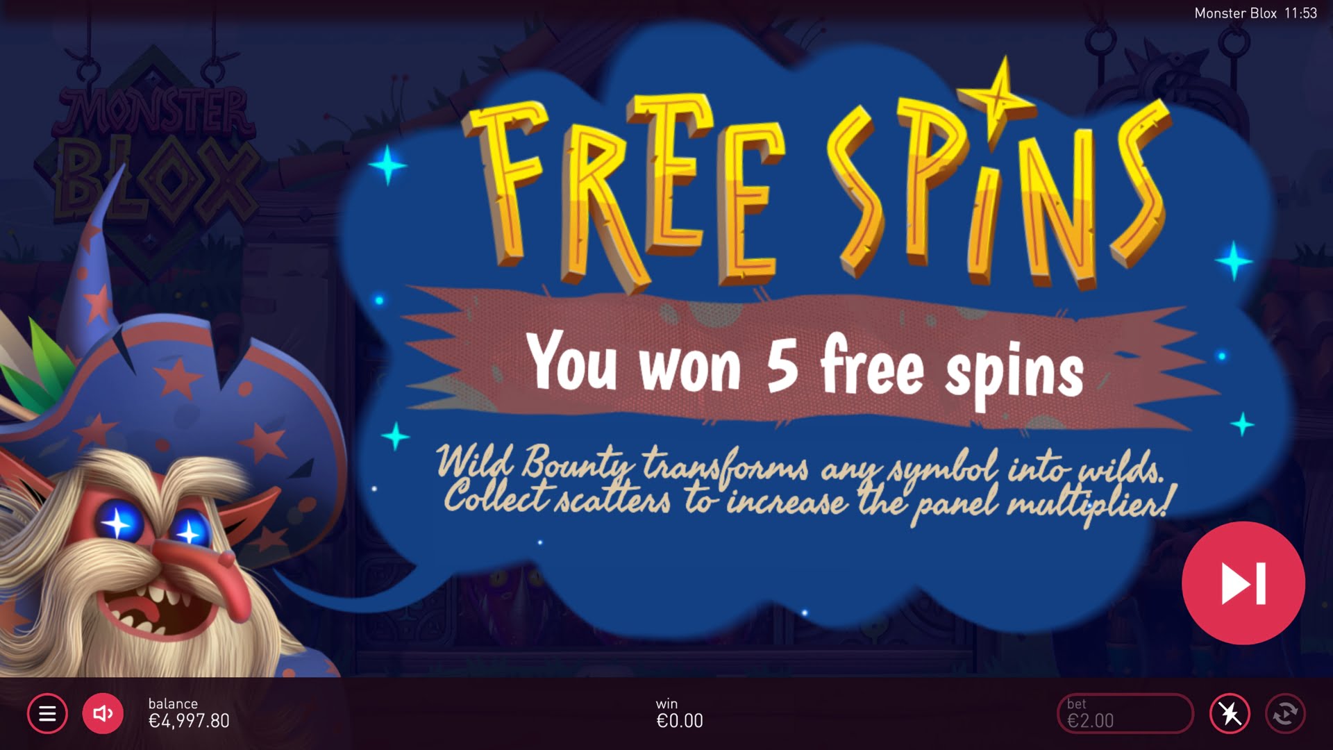 MONSTER FREE SPINS