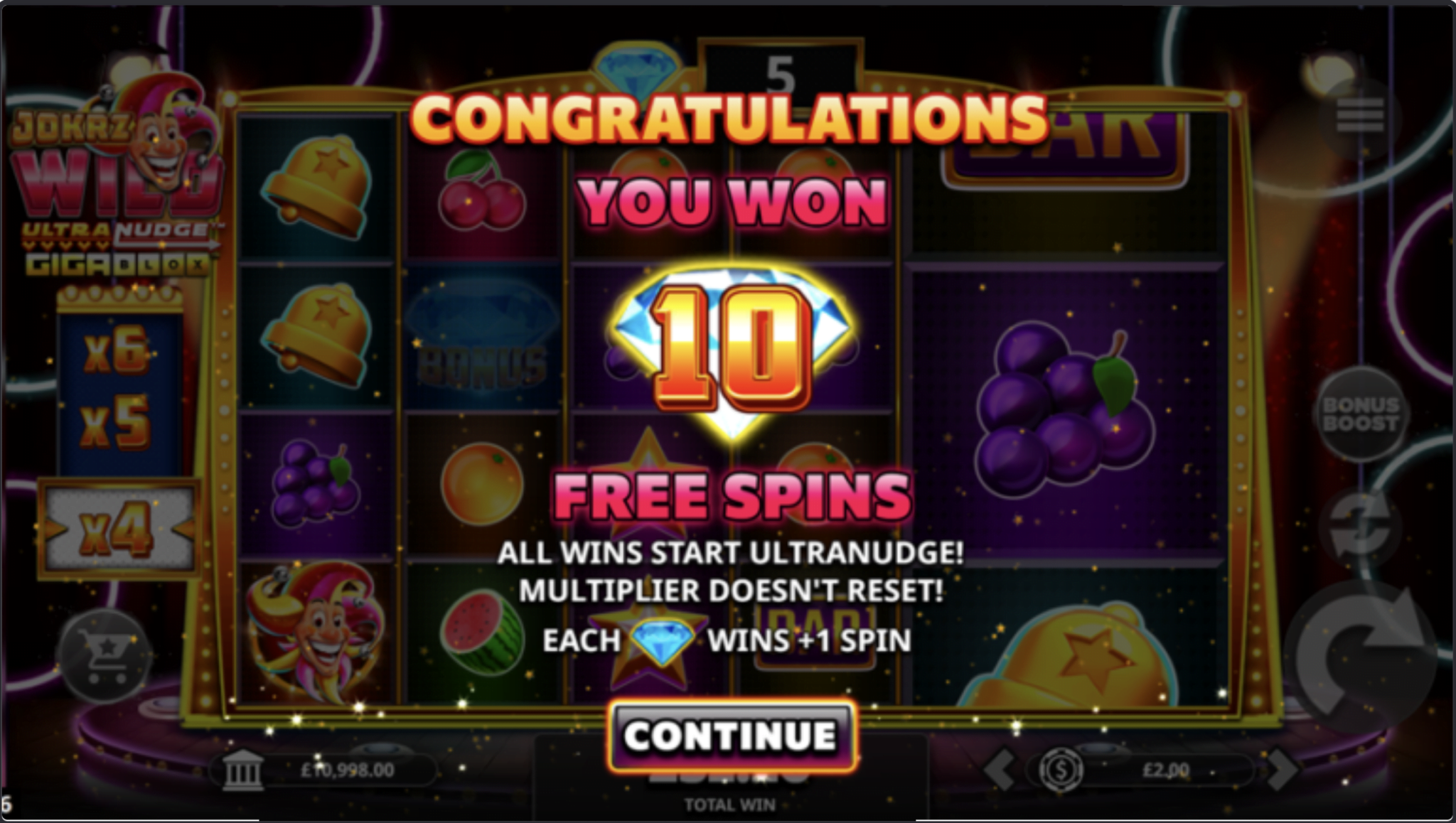 Jokerz Free Spins