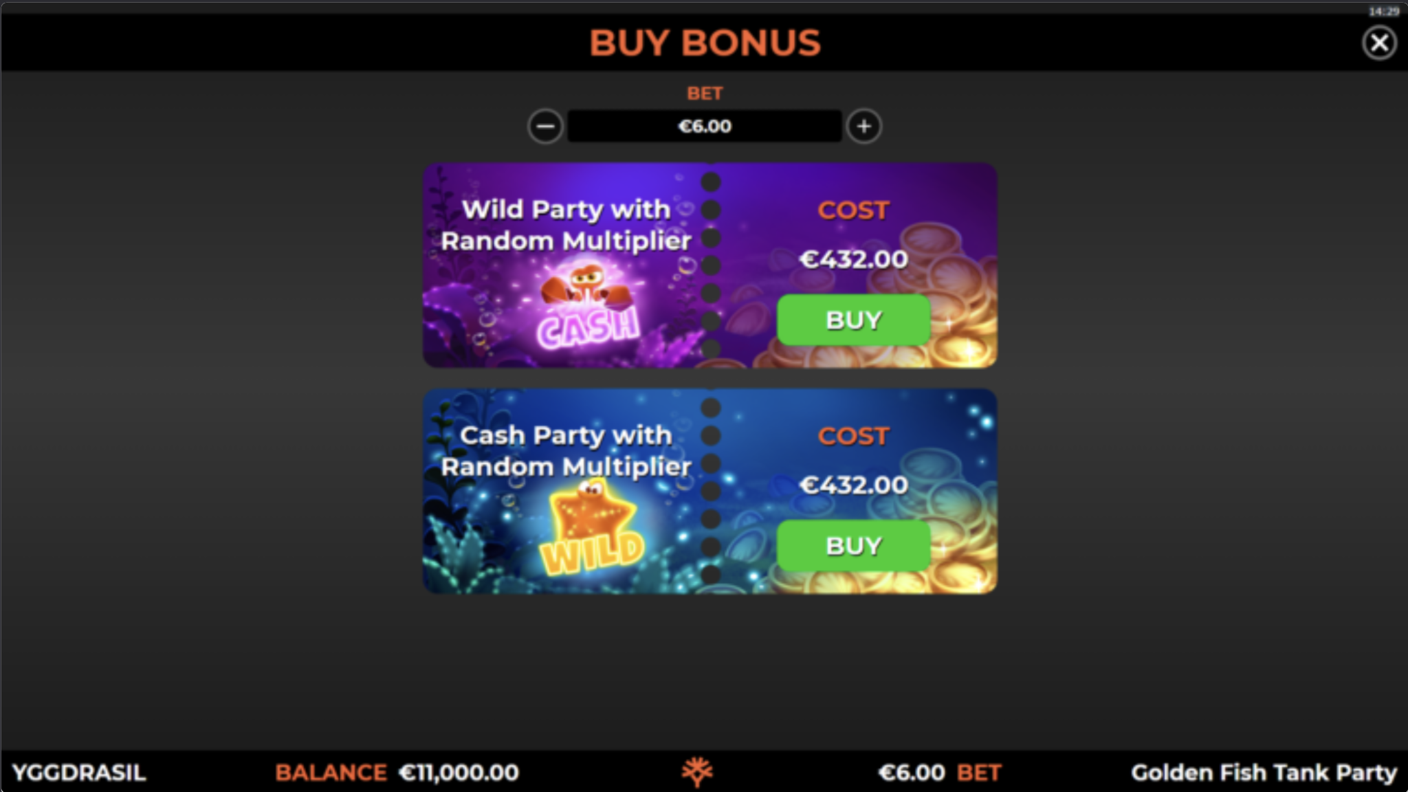 Buy Bonus