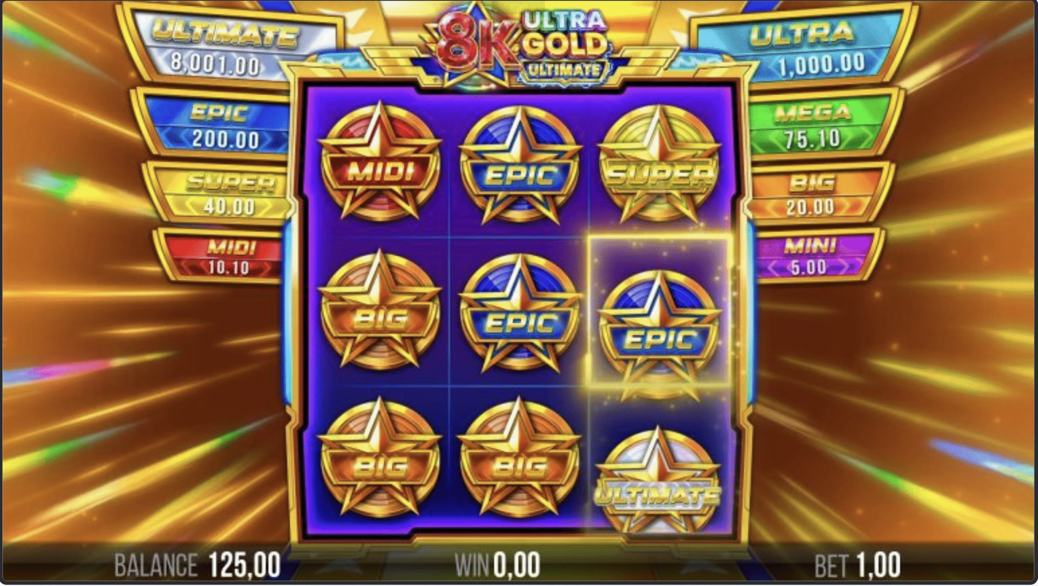 8K Ultra Gold Ultimate - Yggdrasil Gaming