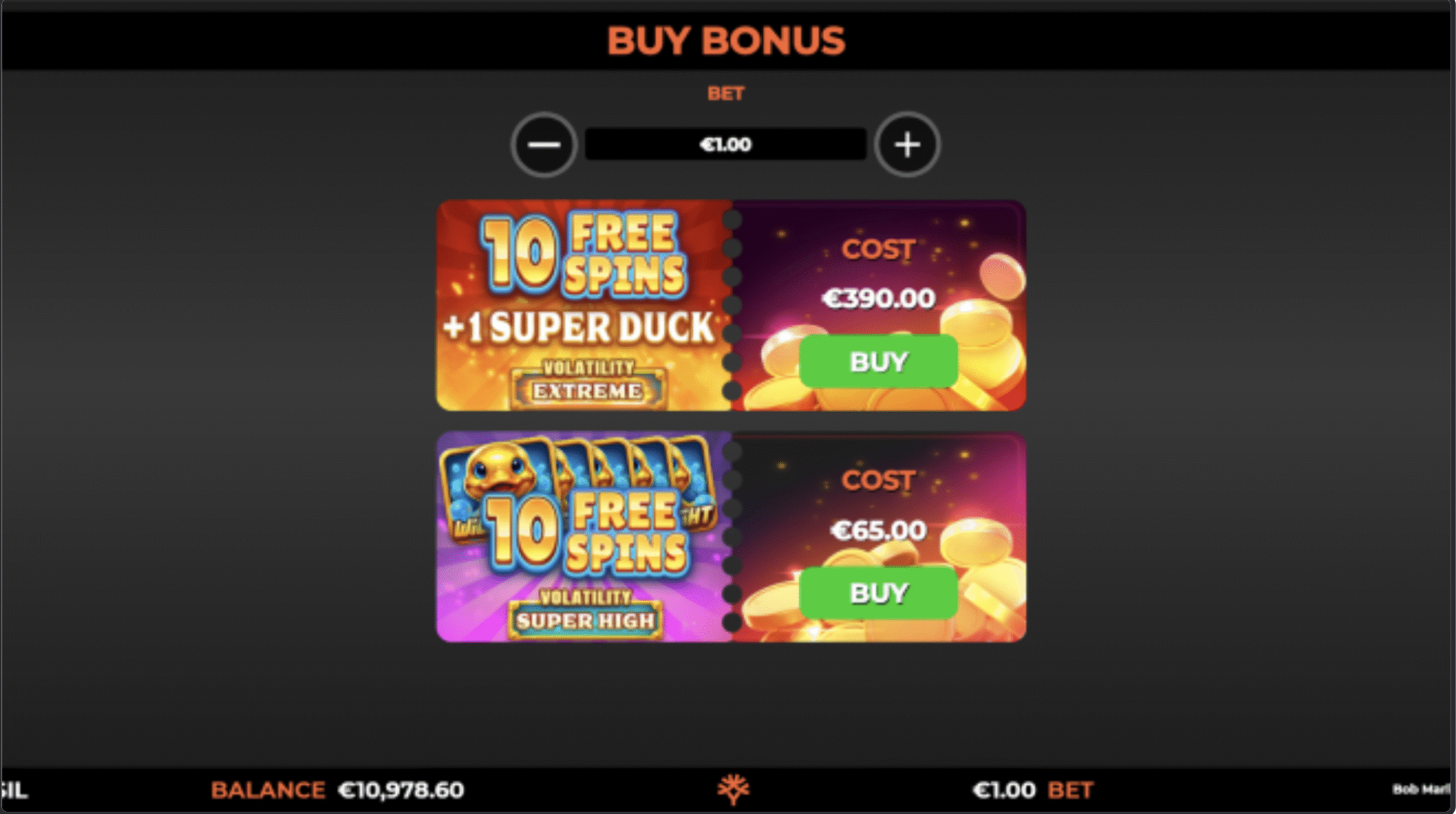 Buy Bonus