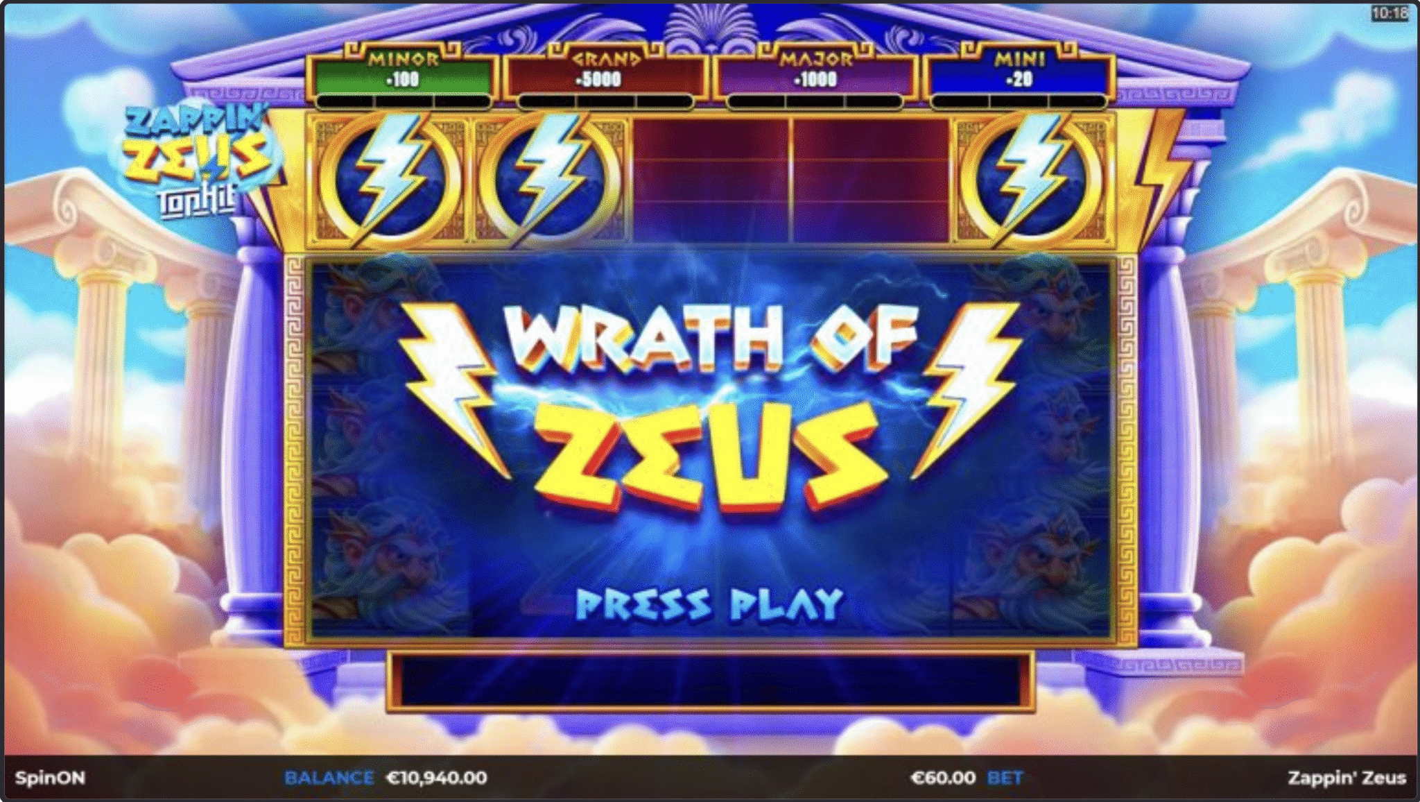 Zappin' Zeus TopHit — screenshot 5