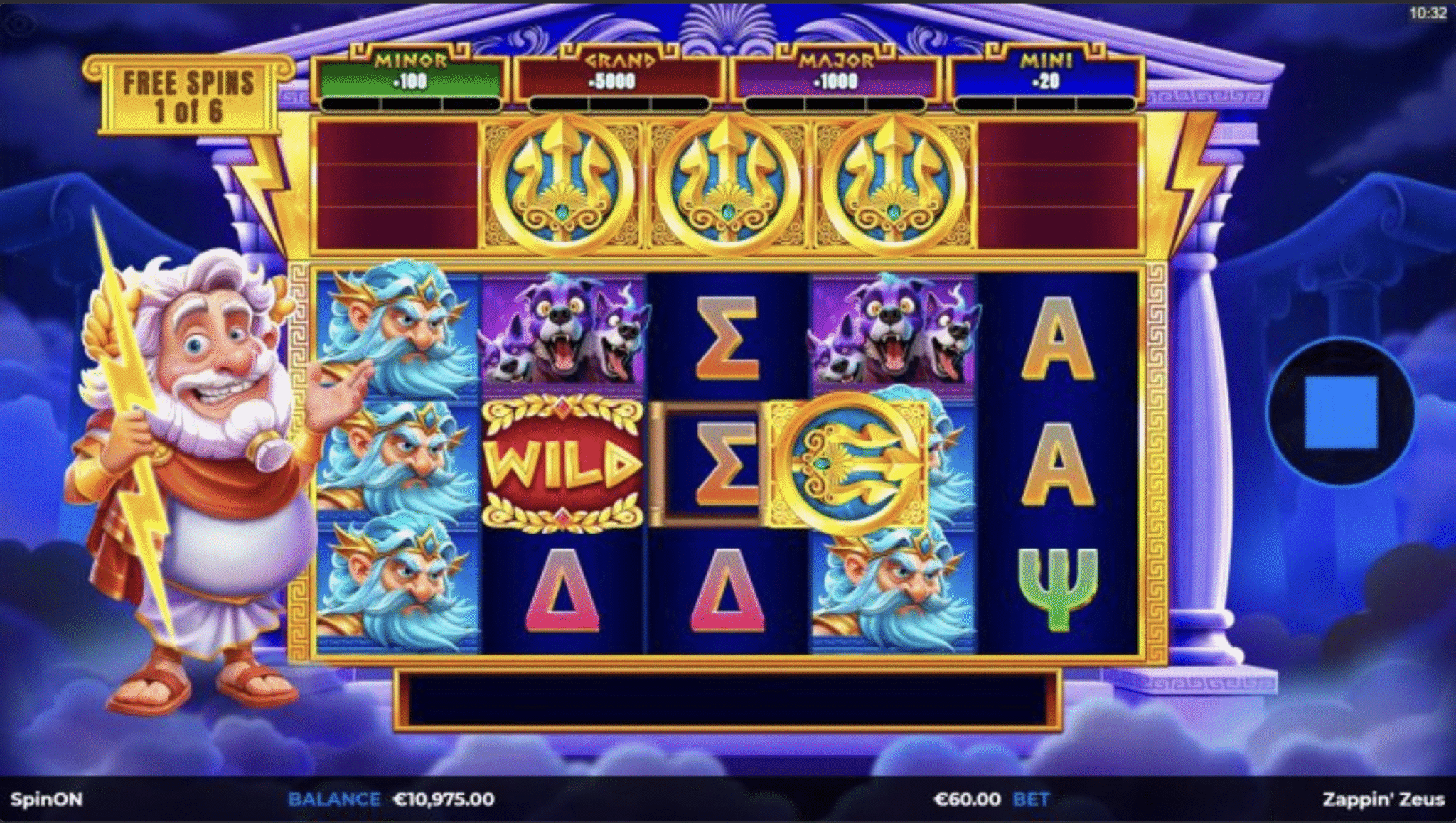 Zappin' Zeus TopHit — screenshot 3