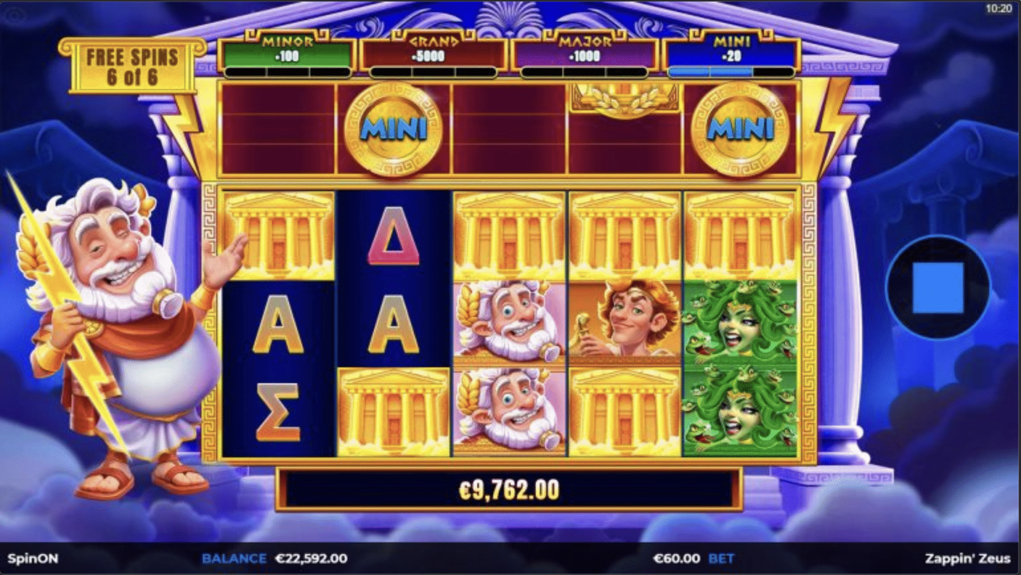 Zappin' Zeus TopHit — screenshot 2